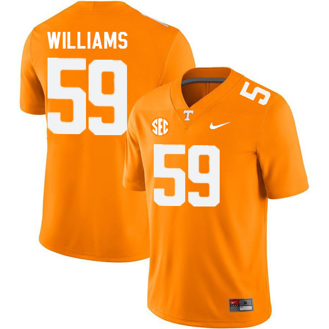 Men #59 Caleb Williams Tennessee Volunteers College Football Jerseys Stitched Sale-Orange